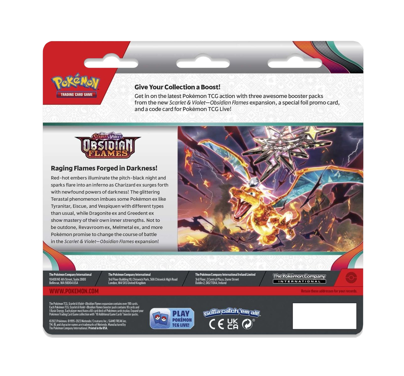Pokemon Obsidian Flames 3 Pack Display - Houndstone - Image 3