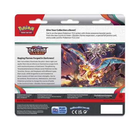 Pokemon Obsidian Flames Eevee 3 Pack Display - Image 3
