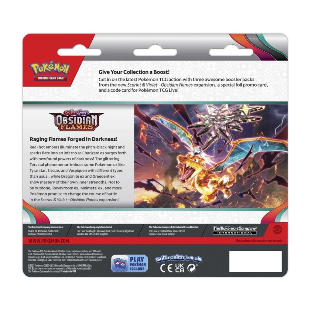Obsidian Flame 3 Pack back