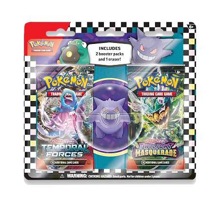 Pokemon Back to School Gengar Eraser Set