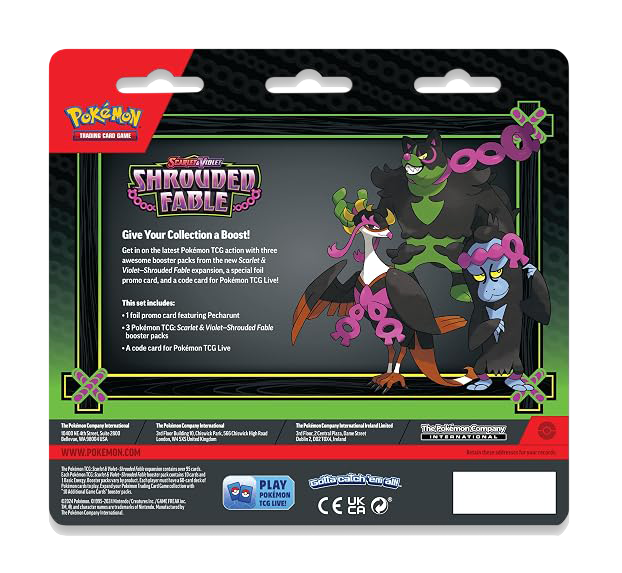 Pokemon Shrouded Fable 3 Pack Blister