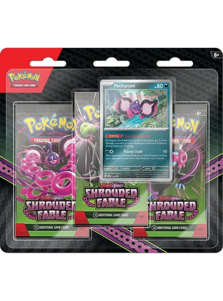Shrouded Fable 3-Pack Blister with Pecharunt