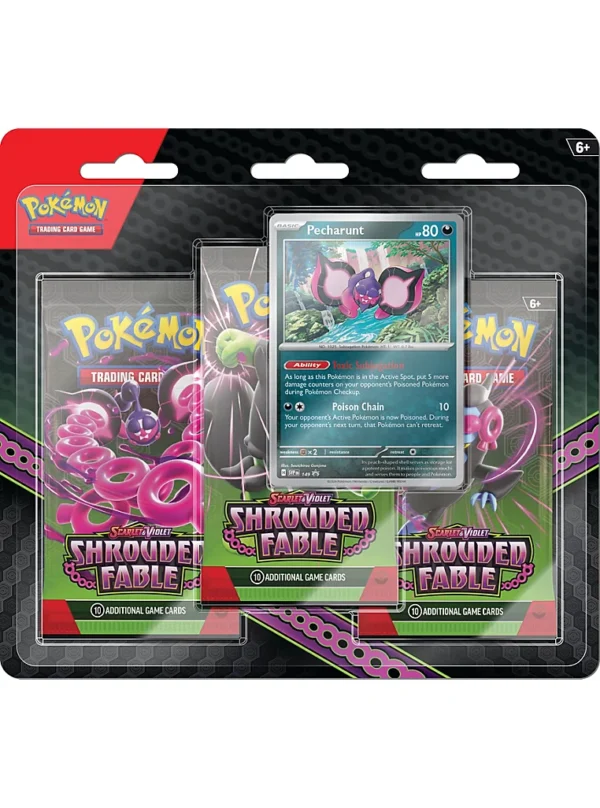 Shrouded Fable 3-Pack Blister with Pecharunt