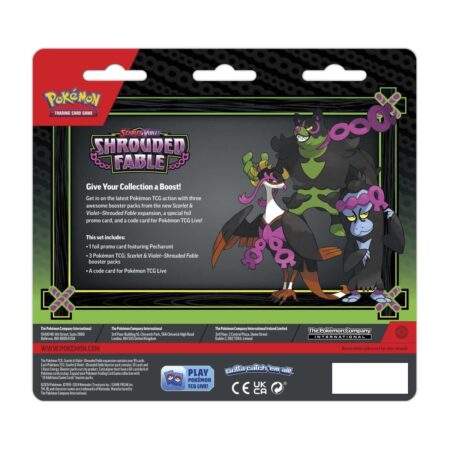 Shrouded Fable 3 pack blister with pecharunt back
