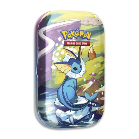 Vaporeon Prismatic Evolutions Mini Tin