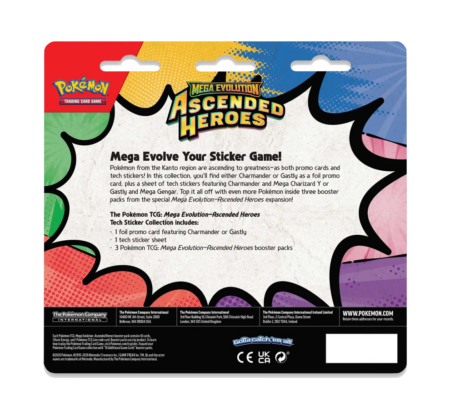 Pokemon Mega Evolution Ascended Heroes Tech Sticker Collection - Image 3