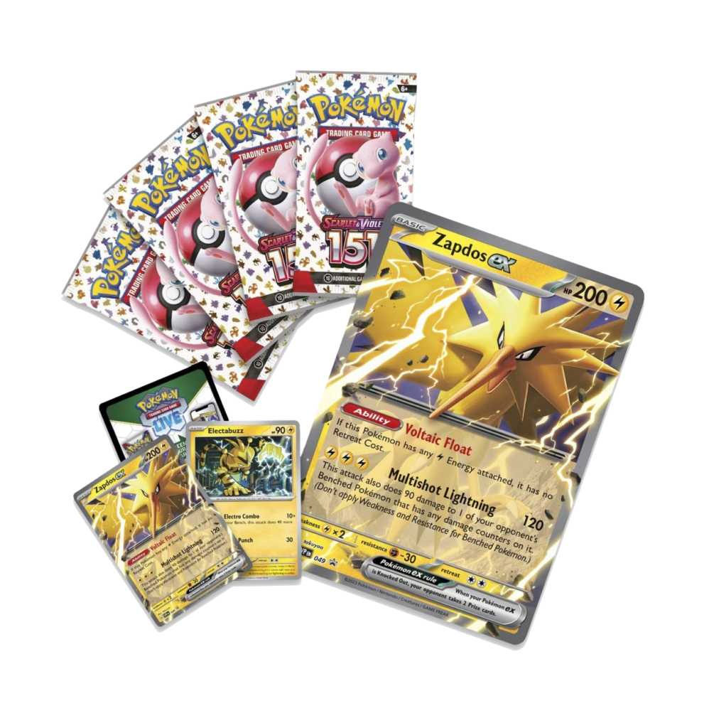 Pokemon Scarlet & Violet 151 Zapdos EX Collection