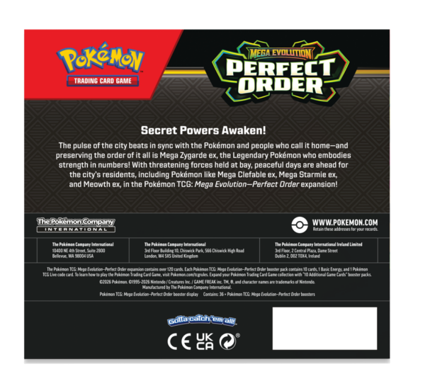 Pokemon Mega Evolution Perfect Order Booster Box