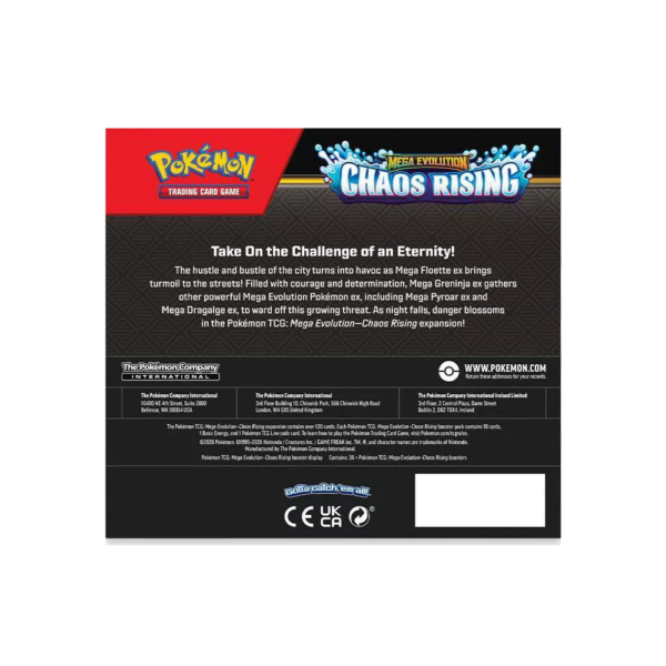 Pokemon Mega Evolutions Chaos Rising Booster Box