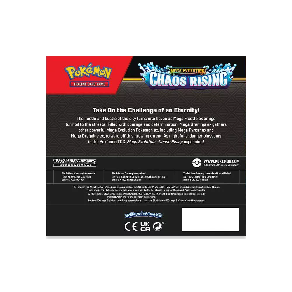 Pokemon Mega Evolutions Chaos Rising Booster Box - Image 3