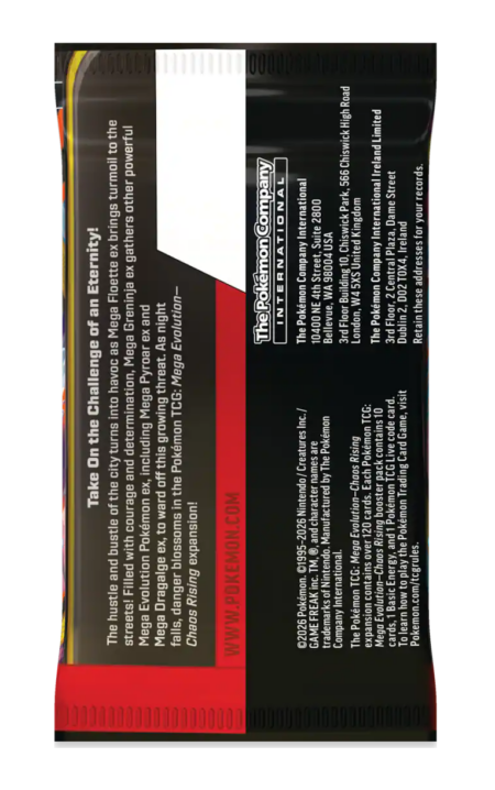 Pokemon Mega Evolutions Chaos Rising Booster Box - Image 8