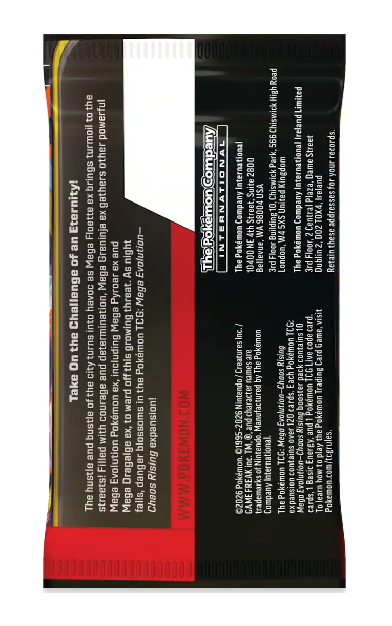 Pokemon Mega Evolutions Chaos Rising Booster Box - Image 8