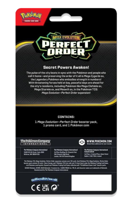 Pokemon Mega Evolutions Perfect Order Check Lane Blister - Image 2