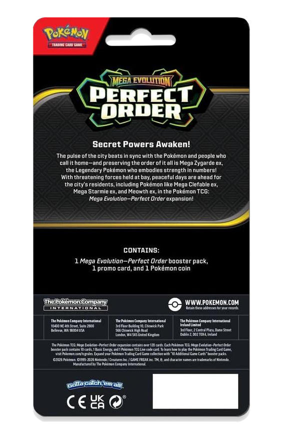 Pokemon Mega Evolutions Perfect Order Check Lane Blister