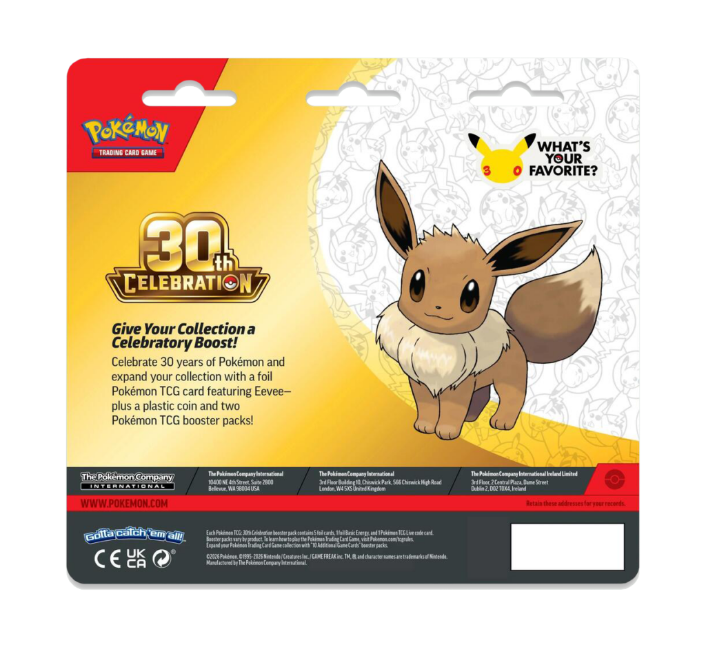 Pokemon 30th Celebration 2-Pack Blister