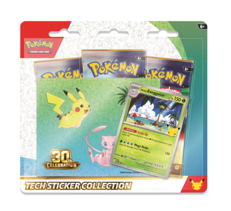 Pokemon 30th Celebration Tech Sticker Collection